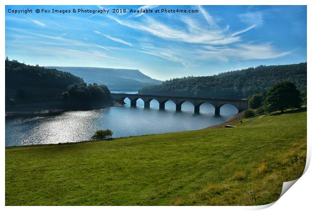 Ladybower Resorvoir  Print by Derrick Fox Lomax