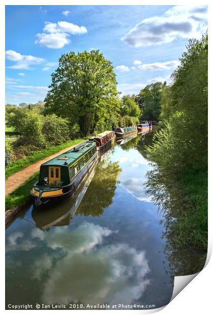 The Oxford Canal Print by Ian Lewis