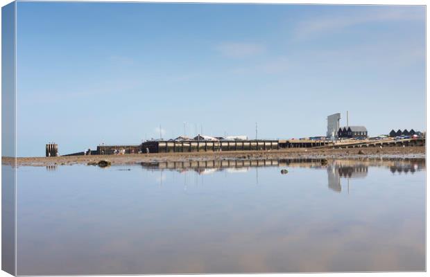 Whitstable Reflected Canvas Print by Ian Hufton