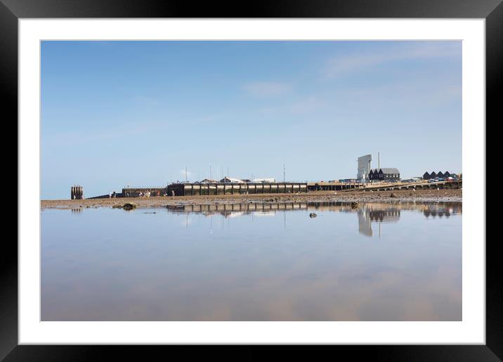 Whitstable Reflected Framed Mounted Print by Ian Hufton