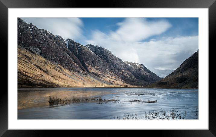 Loch Achtriochtan Framed Mounted Print by George Robertson