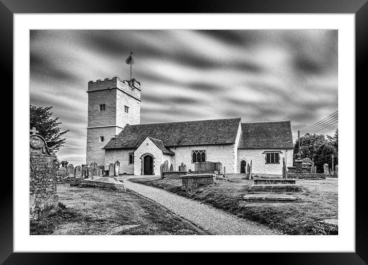 Ninety Seconds At St Sannans Mono Framed Mounted Print by Steve Purnell