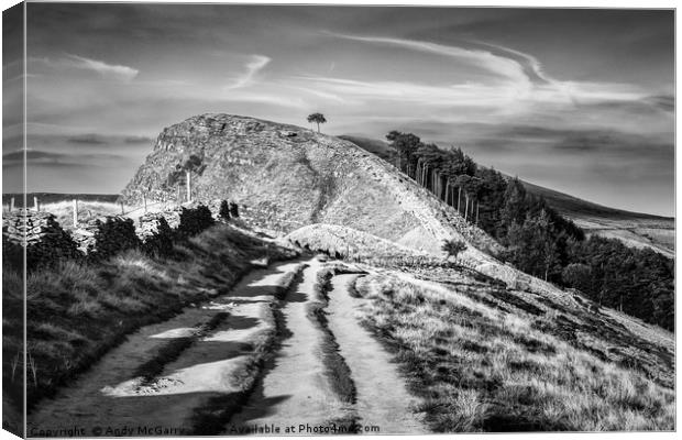 Back Tor, from Mam Tor Great Ridge Canvas Print by Andy McGarry