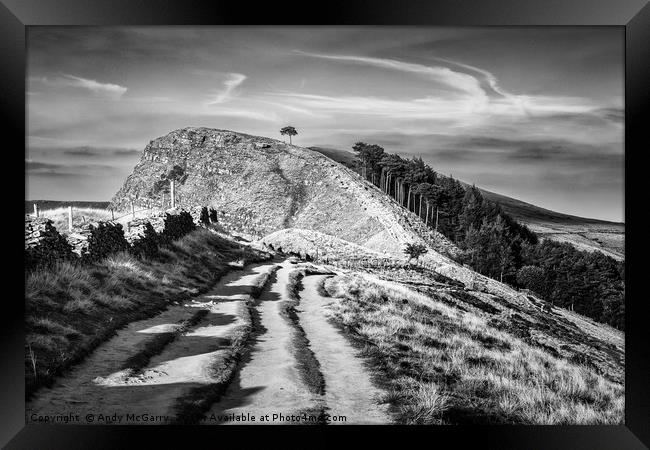 Back Tor, from Mam Tor Great Ridge Framed Print by Andy McGarry