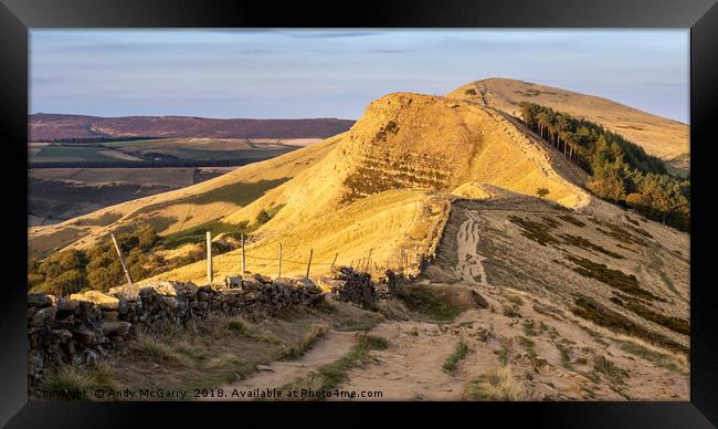 Great Ridge in the Peak District Framed Print by Andy McGarry