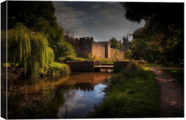 Cardiff castle and Bute Park Canvas Print by Leighton Collins