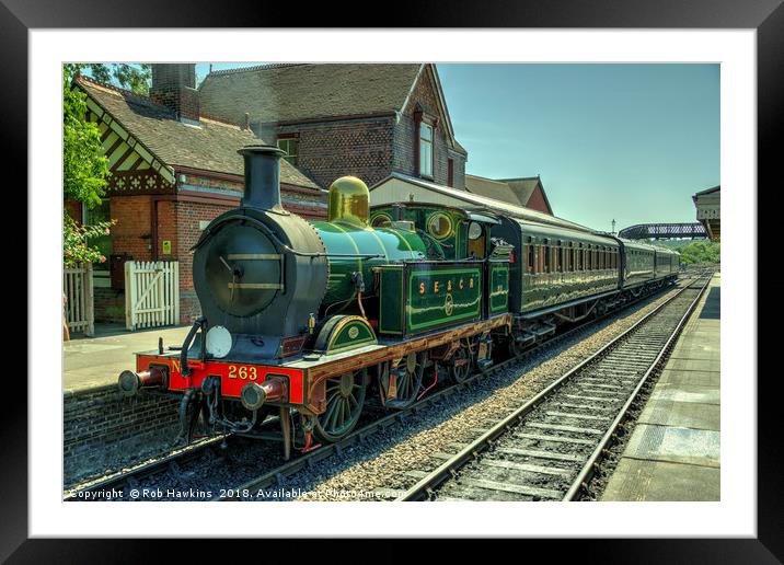 H class at Sheffield Park  Framed Mounted Print by Rob Hawkins