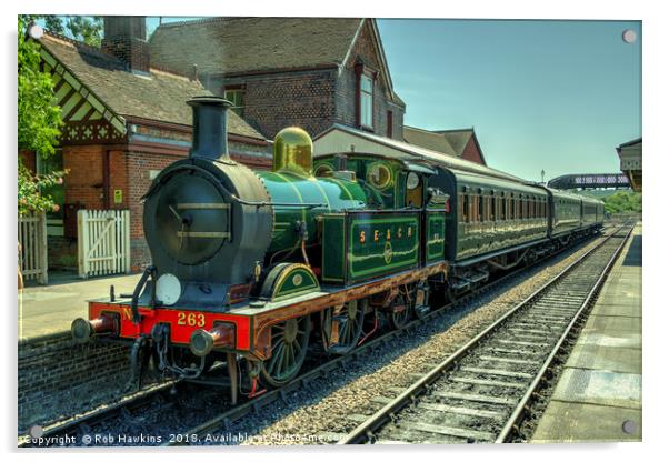 H class at Sheffield Park  Acrylic by Rob Hawkins