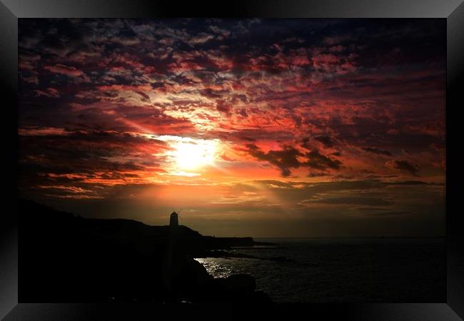 Windmill St Monans as dawn Framed Print by JC studios LRPS ARPS