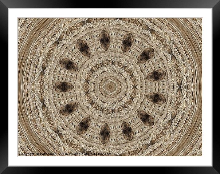 Rope Fiber Framed Mounted Print by Kate Small