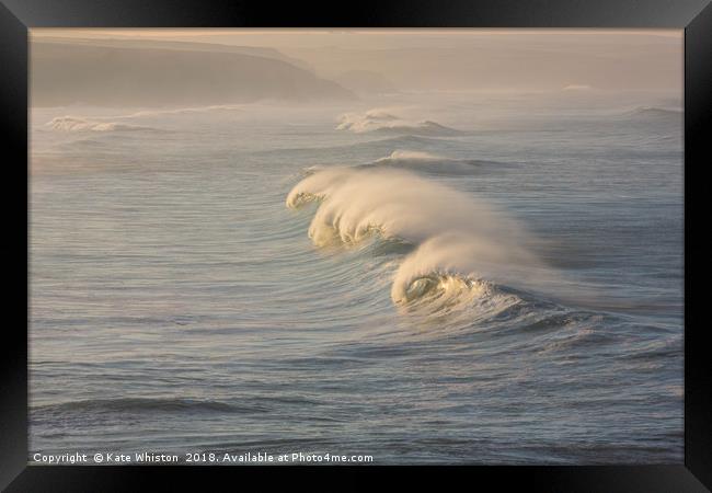 White Horses Framed Print by Kate Whiston