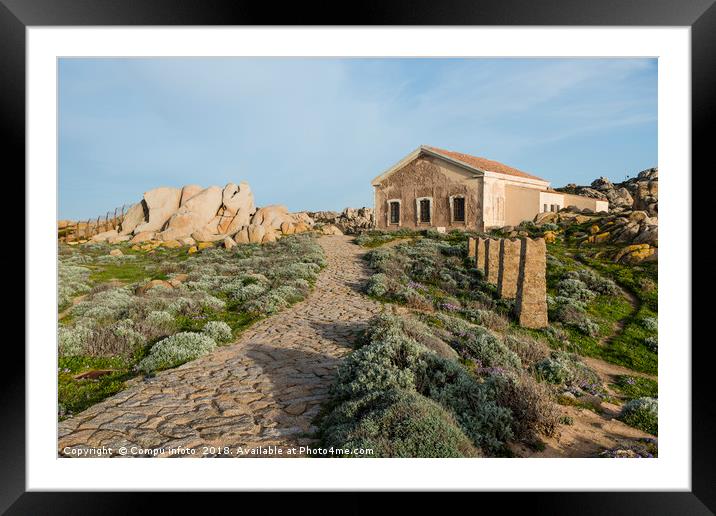 old abandonned house at capo testa teresa di gallu Framed Mounted Print by Chris Willemsen
