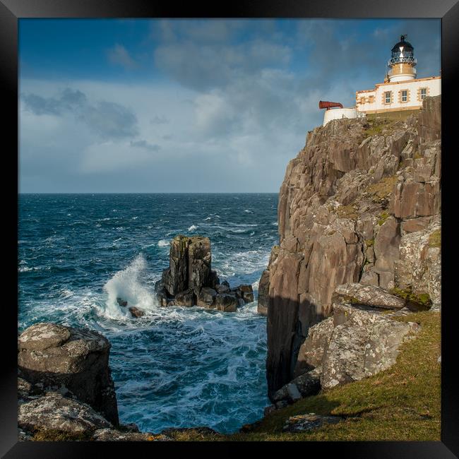 Neist Point Lighthouse, Isle of Skye Framed Print by George Robertson
