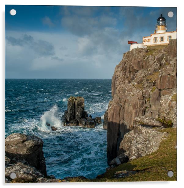 Neist Point Lighthouse, Isle of Skye Acrylic by George Robertson