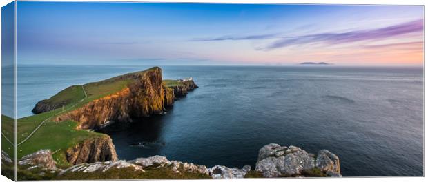 Neist Point Lighthouse on Skye Canvas Print by George Robertson
