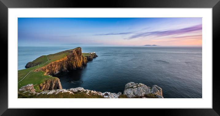 Neist Point Lighthouse on Skye Framed Mounted Print by George Robertson