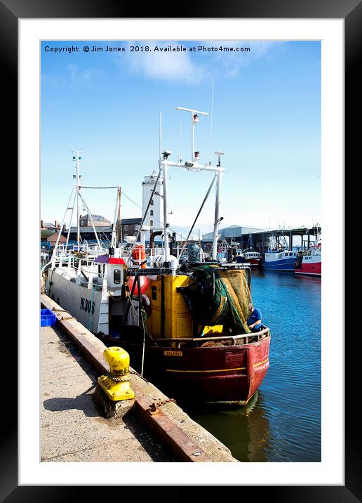 North Shields Fish Quay Framed Mounted Print by Jim Jones