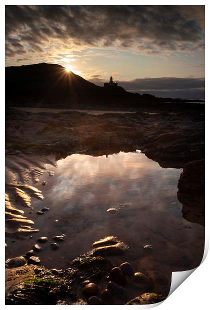 Bracelet Bay sunrise Print by Leighton Collins