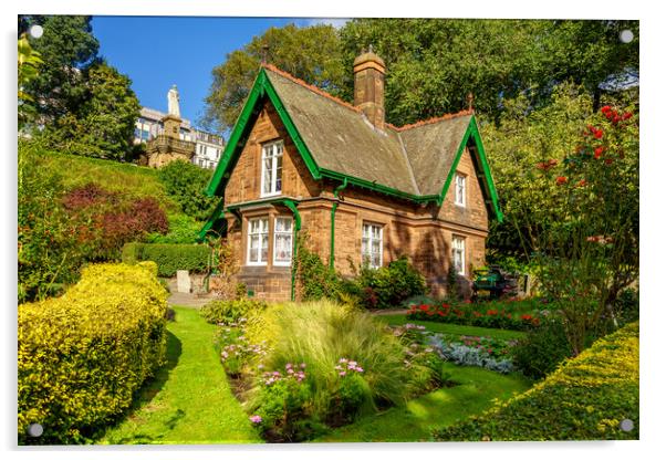 The Gardener's Cottage, Edinburgh Acrylic by Miles Gray