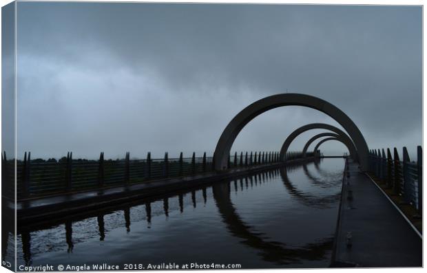 The Falkirk Wheel Canvas Print by Angela Wallace