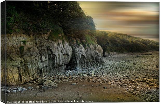 On the Rocks Canvas Print by Heather Goodwin