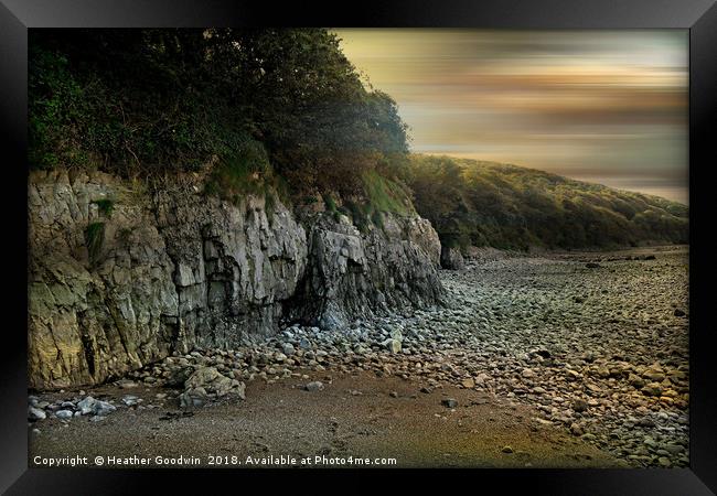 On the Rocks Framed Print by Heather Goodwin