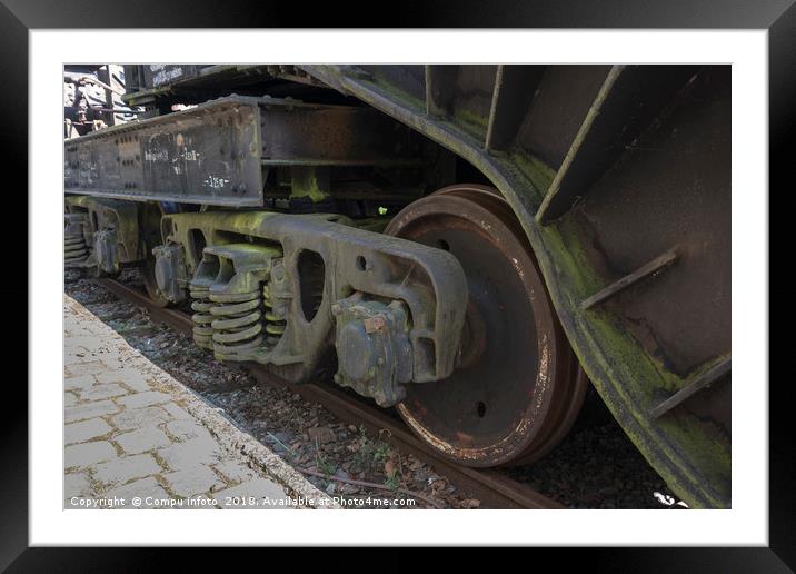 old wheels train  Framed Mounted Print by Chris Willemsen
