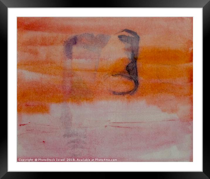 brilliant colorful abstract in Orange Framed Mounted Print by PhotoStock Israel