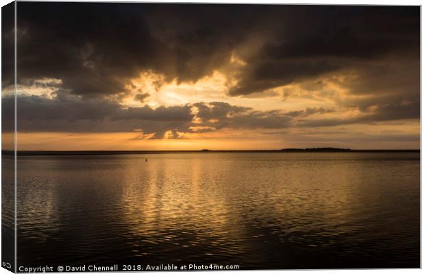 West Kirby Sunset    Canvas Print by David Chennell