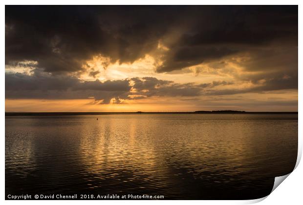 West Kirby Sunset    Print by David Chennell