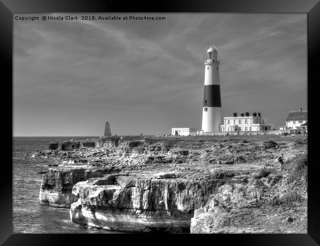 The Lighthouse Framed Print by Nicola Clark