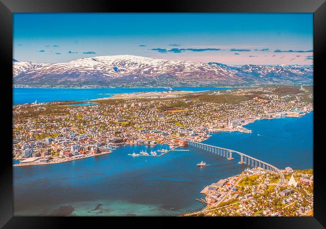 Tromsø the Paris from the north Framed Print by Hamperium Photography