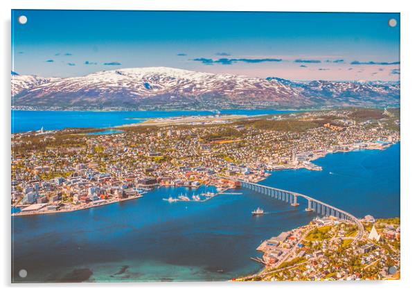 Tromsø the Paris from the north Acrylic by Hamperium Photography