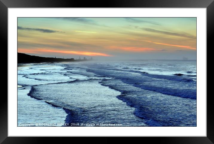 "Cool misty blue in the fading sunset" Framed Mounted Print by ROS RIDLEY