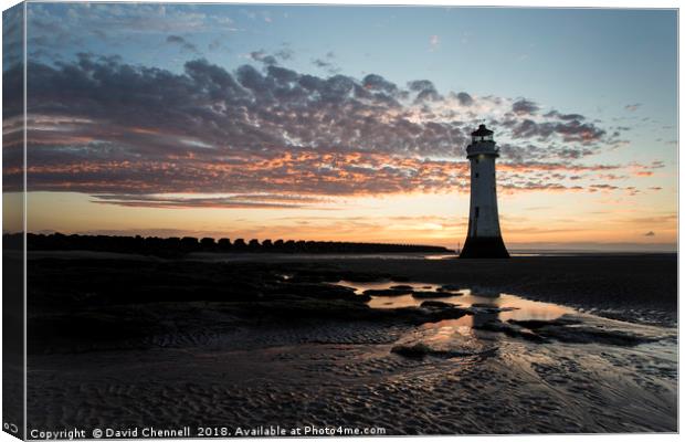 Perch Rock Lighthouse  Canvas Print by David Chennell