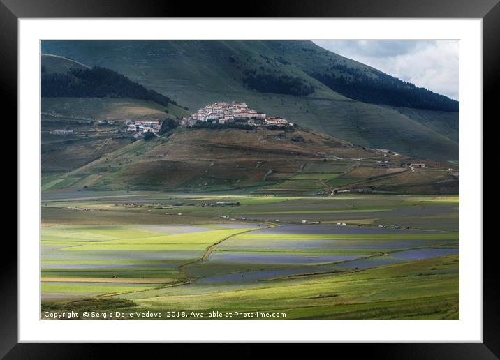 the flowering of the fields Framed Mounted Print by Sergio Delle Vedove