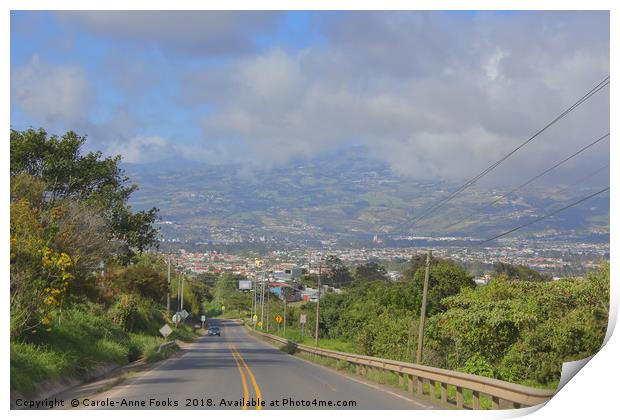 Approaching Cartago Print by Carole-Anne Fooks
