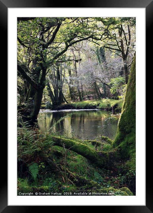 River Tavy Framed Mounted Print by Graham Nathan
