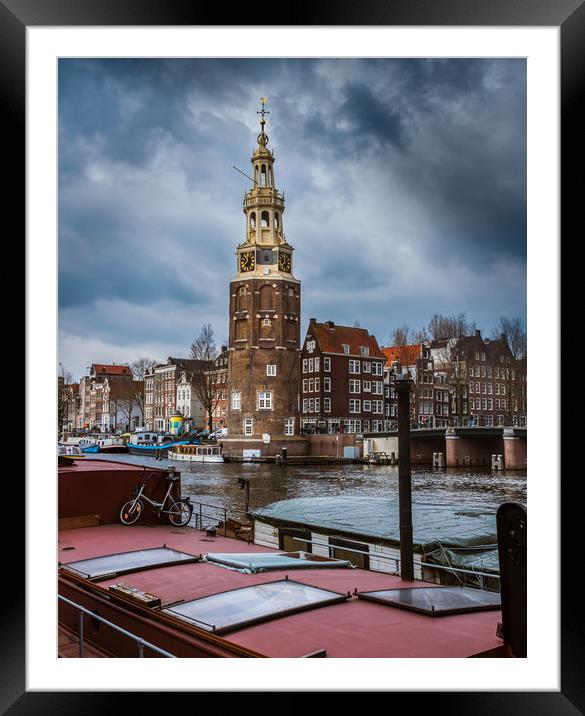 Canals of Amsterdam Framed Mounted Print by Hamperium Photography
