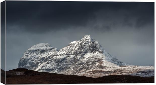 Suilven in Winter Canvas Print by George Robertson