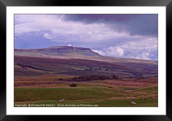 "Storm clouds over Pen-y Ghent" Framed Mounted Print by ROS RIDLEY