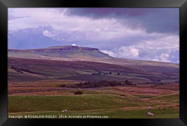 "Storm clouds over Pen-y Ghent" Framed Print by ROS RIDLEY