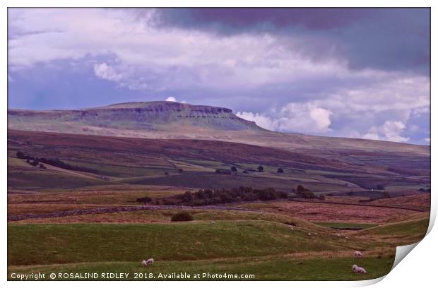 "Storm clouds over Pen-y Ghent" Print by ROS RIDLEY