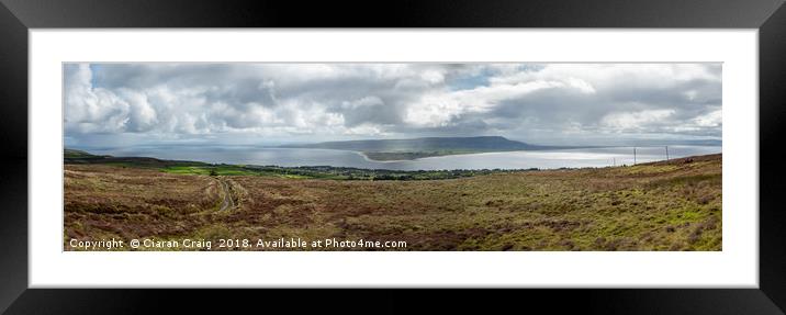Inishowen 100 Panorama View  Framed Mounted Print by Ciaran Craig