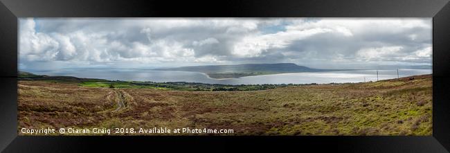 Inishowen 100 Panorama View  Framed Print by Ciaran Craig