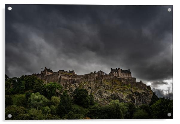 Edinburgh Castle  Acrylic by Alan Sinclair