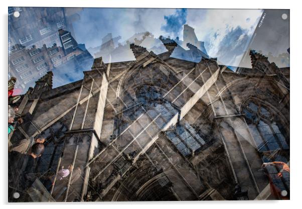 St Giles Cathedral Acrylic by Alan Sinclair