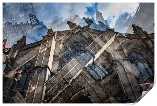 St Giles Cathedral Print by Alan Sinclair