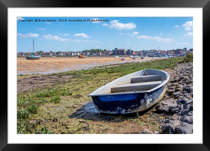 Wells Next the Sea from the Beach Road Framed Mounted Print by Brian Garner