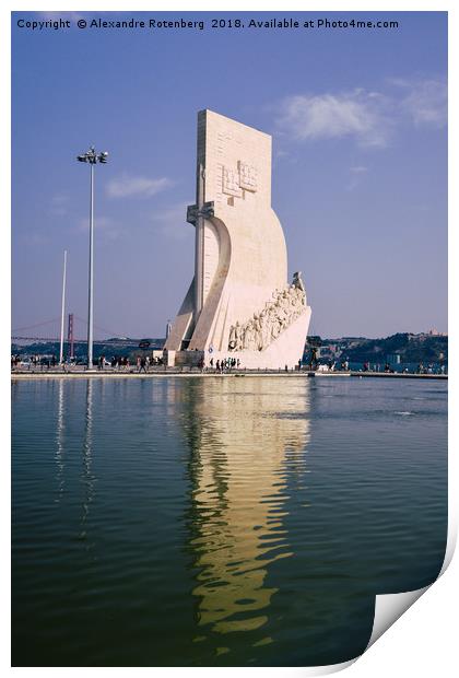 Monument to the Discoveries, Lisbon, Portugal Print by Alexandre Rotenberg